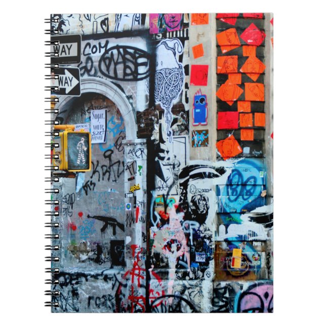 CARNET PEINTURE MUR MULTICOLORÉE (Devant)