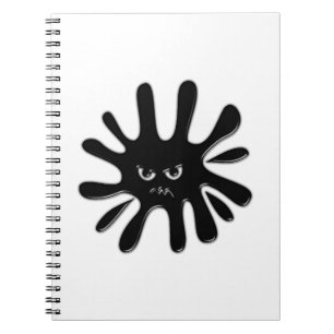 Carnet Peinture noire en colère