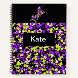 Carnet Peinture rayée Unicorne