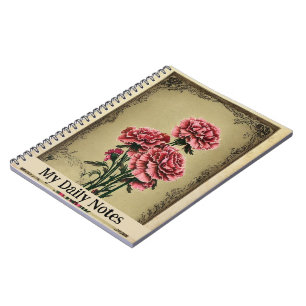 Carnet Peinture rouge Ephémère vintage