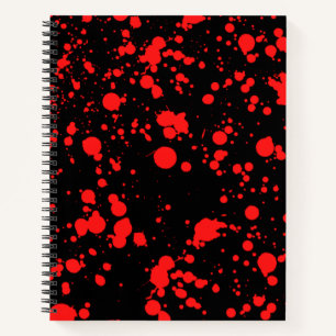 Carnet Peinture rouge et noire