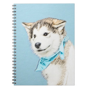 Carnet Peinture Sibérienne Husky Puppy - Art Chien origin