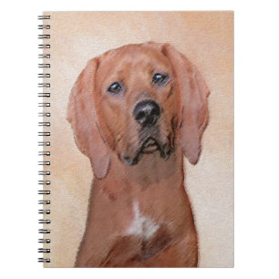 Carnet Peinture sur pilon rouge - jolie art original chie