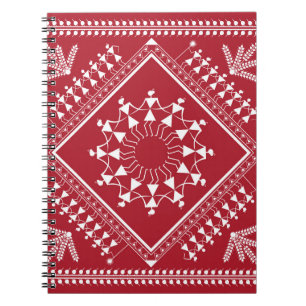 Carnet Peinture tribale indienne. Warli Paintingart, indi