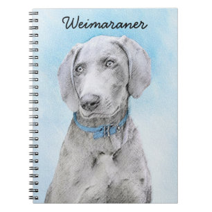 Carnet Peinture Weimaraner - Joli art original chien