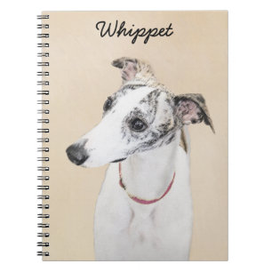 Carnet Peinture Whippet - Jolie art original chien