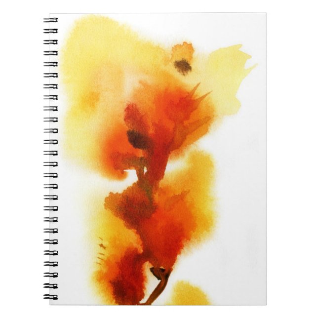 Carnet Peintures florales abstraites 2 d'aquarelle (Devant)