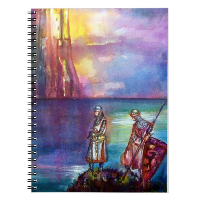 Carnet PENDRAGON Chevaliers médiévaux, Coucher de soleil  (Devant)