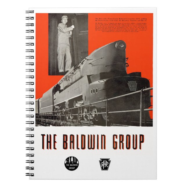 Carnet Pennsylvania Railroad T1 Locomotive 6111 (Devant)