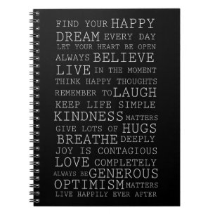 Carnet Pensées positives
