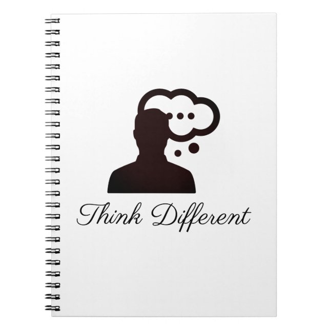 Carnet Pensez à différents styles de Slogan (Devant)