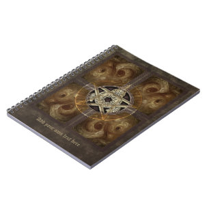 Carnet Pentagramme carrelé de fractale