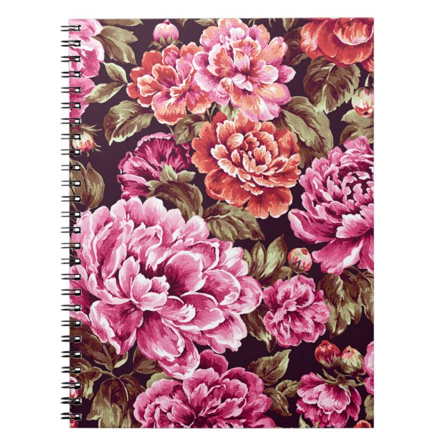 Carnet Peonies in Bloom (Devant)