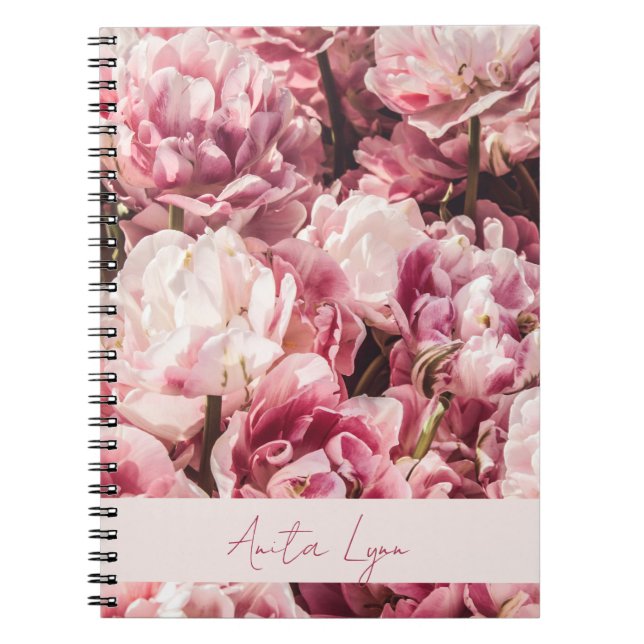 Carnet Peony rose (Devant)