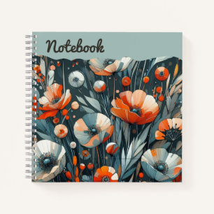 Carnet Pépites de Crimson et Gris Fumé à la main