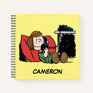 Carnet Peppermint Patty sur le téléphone