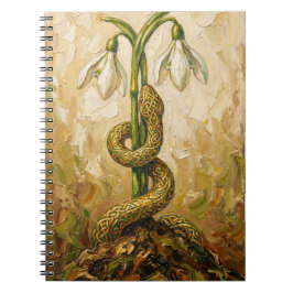 Carnet Perce-Neige Serpent Celtique Imbolc Renaissance Ar