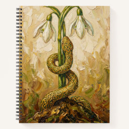 Carnet Perce-Neige Serpent Celtique Imbolc Renaissance Ar