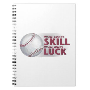 Carnet Perdre la compétence gagner la chance Baseball