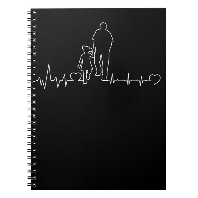 Carnet Père Fille Brise de coeur Papa Bond enfant (Devant)