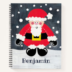 Carnet Père mignon personnalisé Noël Père Noël non
