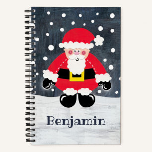Carnet Père mignon personnalisé Noël Père Noël non