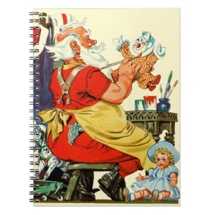 Carnet Père Noël au travail