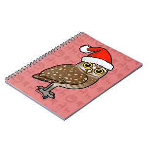Carnet Père Noël creusant le hibou