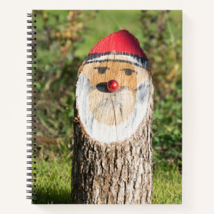 Carnet Père Noël en bois
