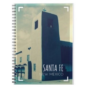 Carnet père Noël Fe New Mexico Retro Travel