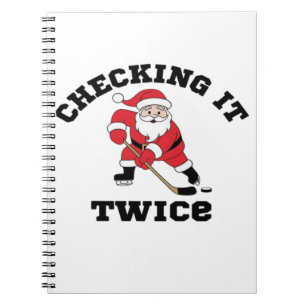 Carnet Père Noël qui vérifie deux fois