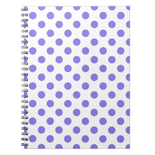 Carnet Periwinkle polka dots