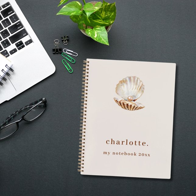 Carnet Perle de mer beige moderne (Créateur téléchargé)