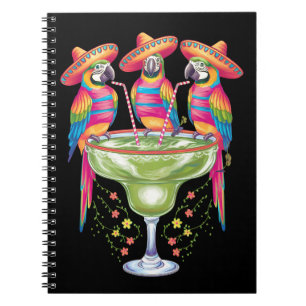 Carnet Perroquet Cinco De Mayo Drôle Boire Fête Mexicaine