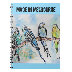 Carnet Perroquet Perruche Oiseau Fabriqué à Melbourne Ois