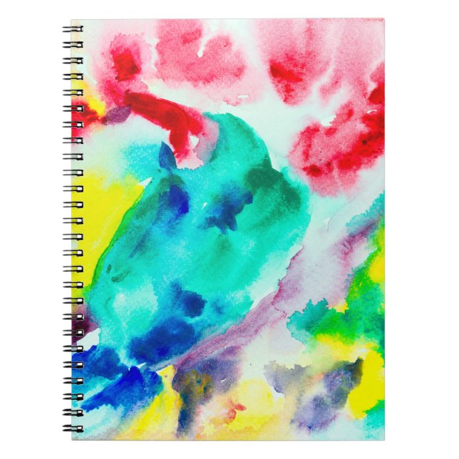 Carnet perroquet sur l'arbre, oiseau Abstrait Aquarelle b (Devant)