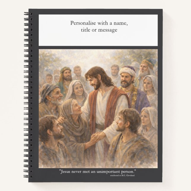 Carnet Personalise: No unimportant person (Devant)