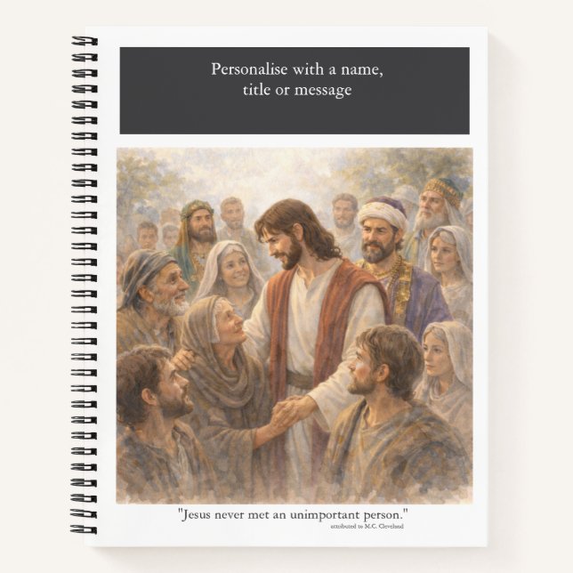 Carnet Personalise: No unimportant person (Devant)