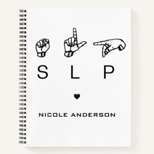 Carnet Personalisé SLP orthophoniste Langue Pathologiste