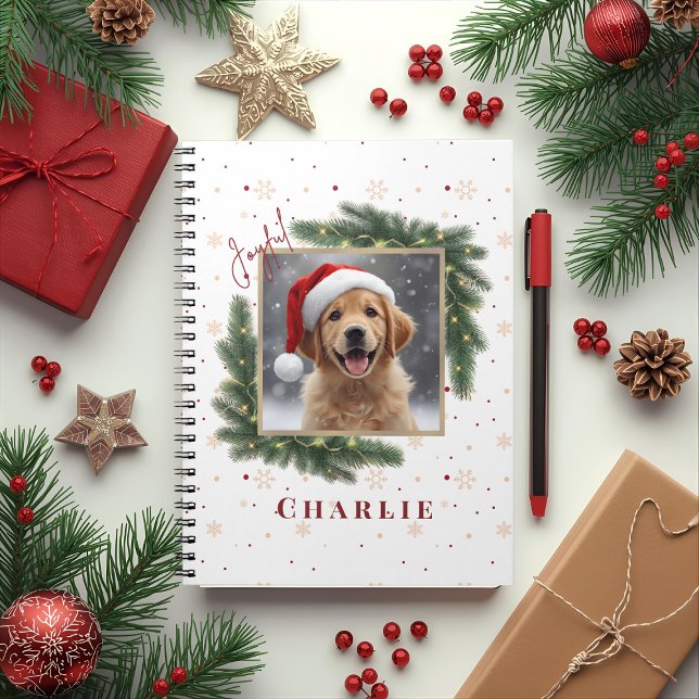Carnet Personalized Christmas Pet Photo – Holiday  (Créateur téléchargé)