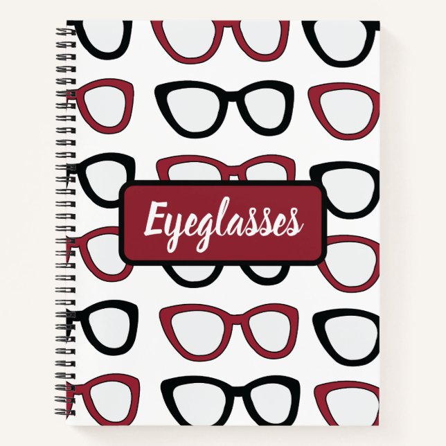 Carnet Personalized Eyeglasses Spectacles Optician  (Devant)