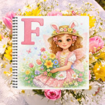 Personalized F Flower Gift for Girls