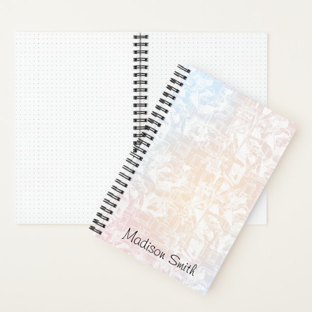 Carnet Personalized Geometric Pattern (À l'intérieur)