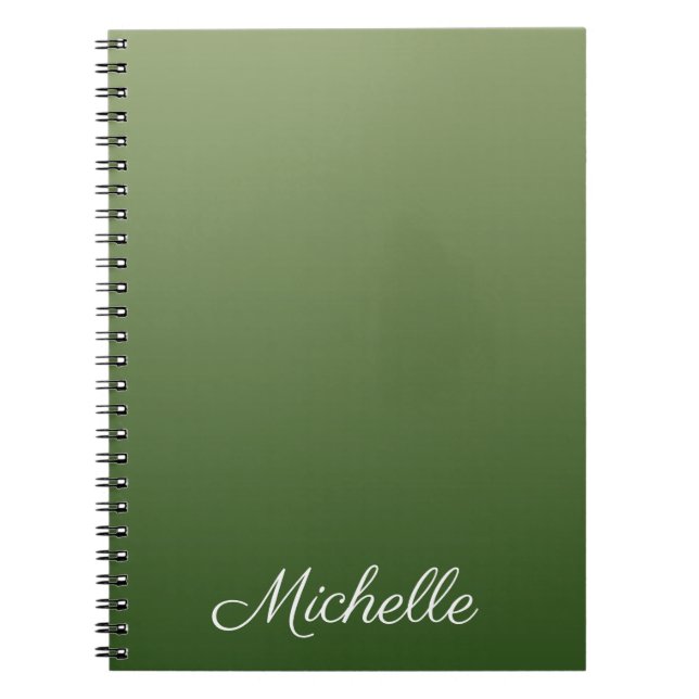 Carnet Personalized green (Devant)