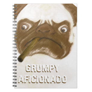 Carnet Personalized Grumpy AFICIONADO Puggy Cigar