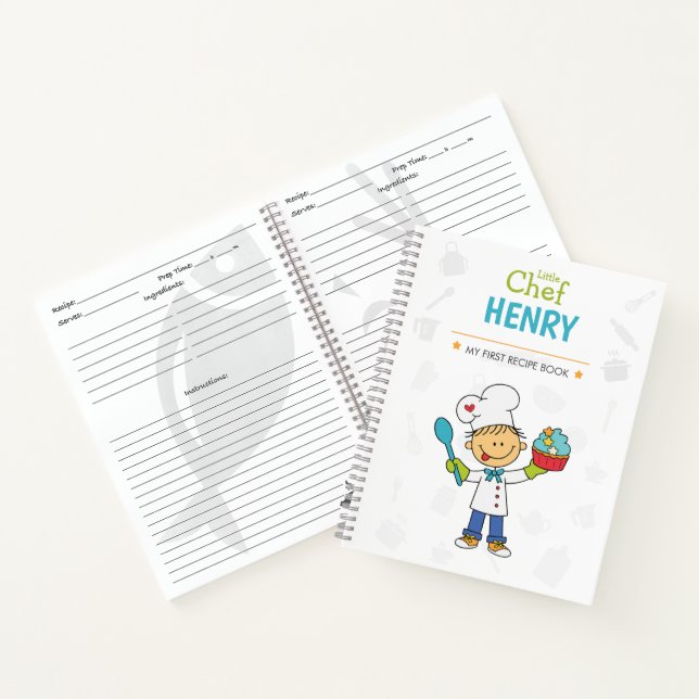 Carnet Personalized Kids Recipe Notebook (Intérieur)