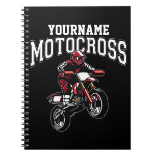 Carnet Personalized Motocross Dirt Bike Rider Racing 