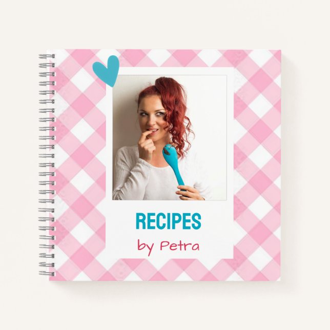 Carnet Personalized Recipe Book (ADD YOU PHOTO) (Devant)