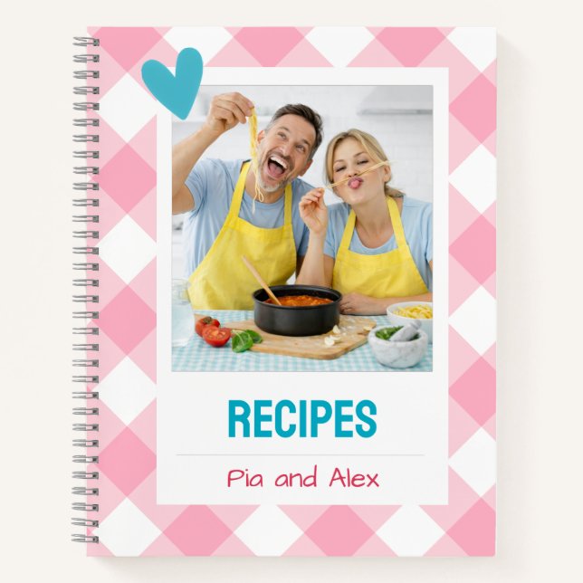 Carnet Personalized Recipe Notebook (Devant)