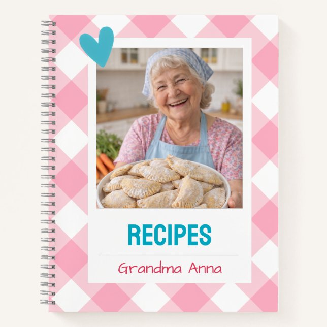 Carnet Personalized Recipe Notebook (Devant)